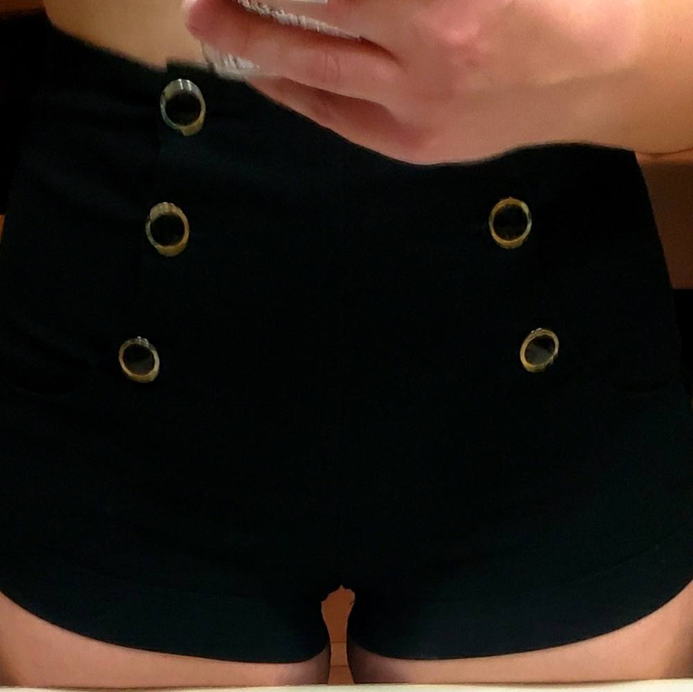High waisted booty shorts